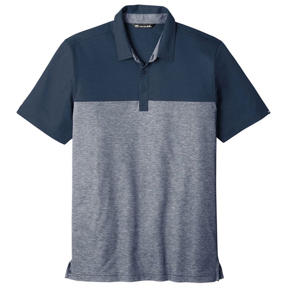 NWT TravisMathew Oceanside Blocked Polo in Blue Nights size 2XL